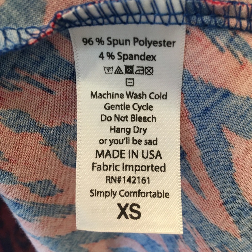 2 for $25 LuLaRoe // Azure tribal ikat skirt XS NWT - Picture 4 of 4